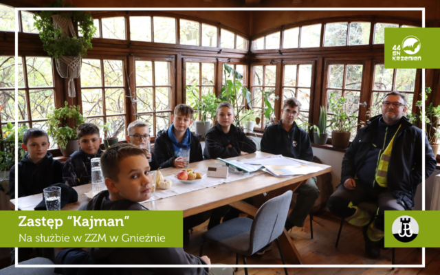 Zastęp „Kajman” na służbie w Zakładzie Zieleni Miejskiej!